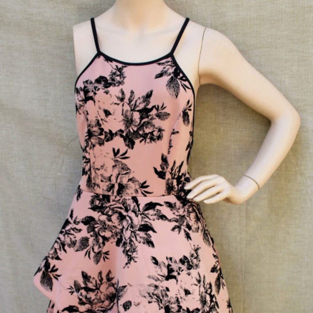 January 7 Pink Floral Dress